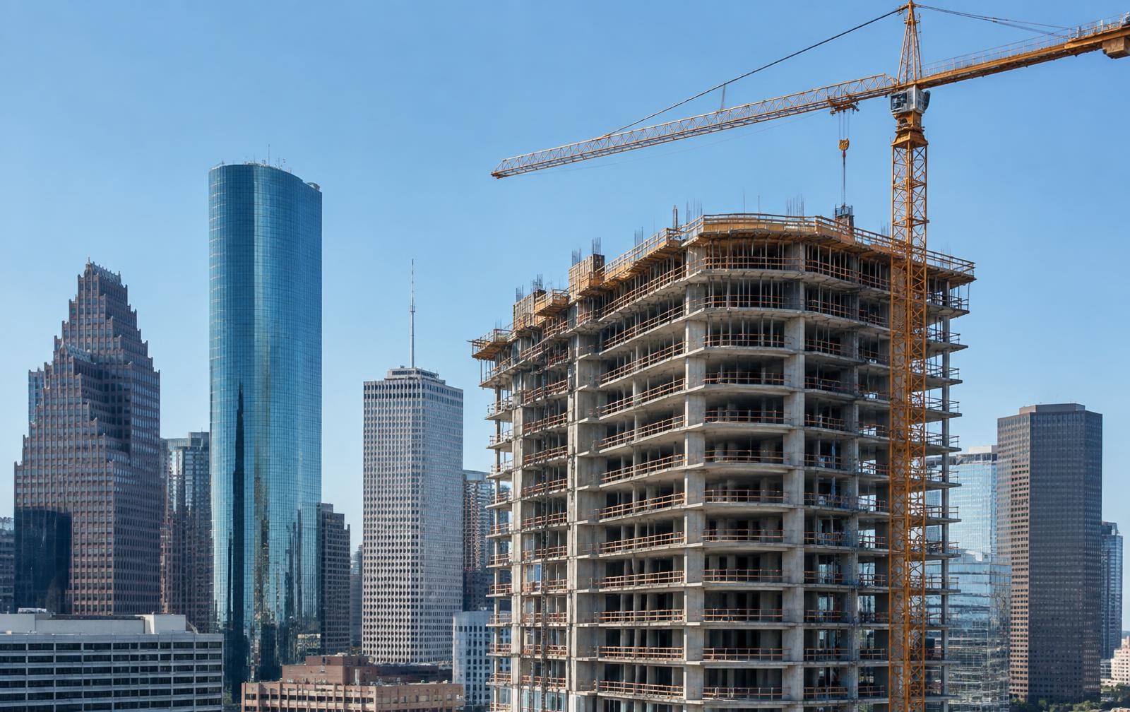 High-rise construction project in Texas